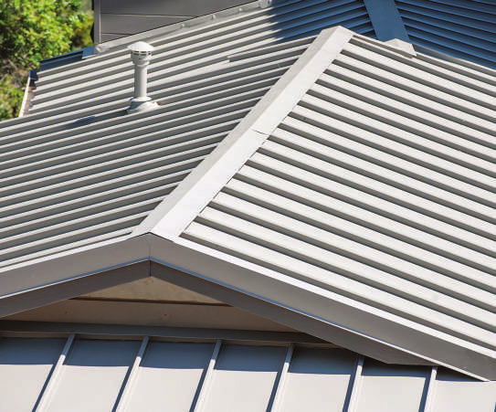 standing seam metal roof.